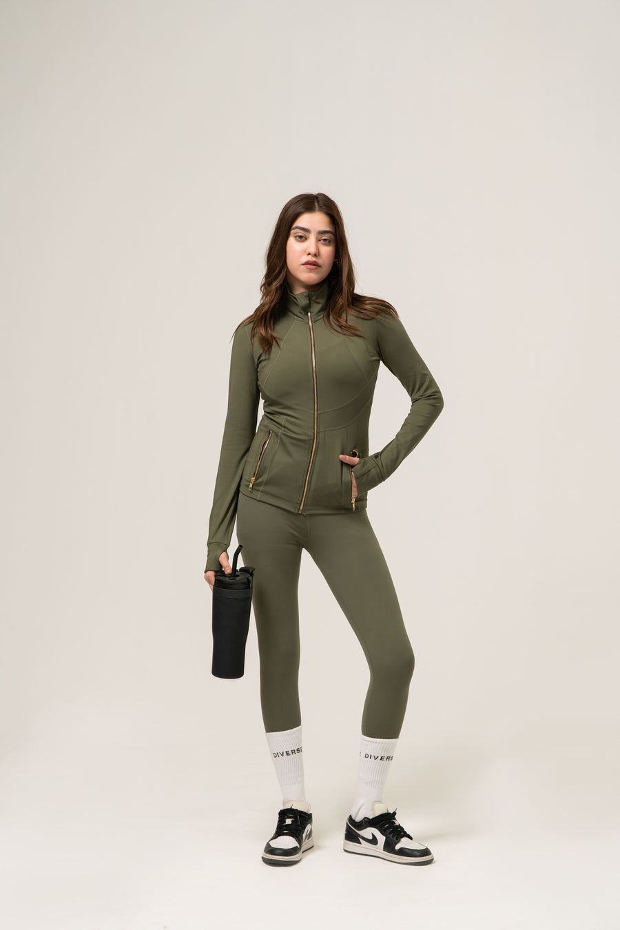 DIVERSE SCULPT JACKET GREEN