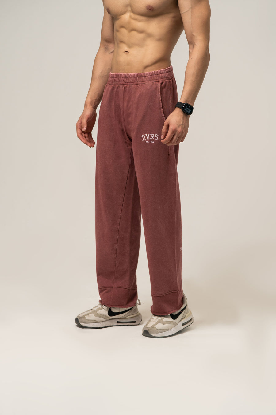 ACID WASHED STRAIGHT LEG JOGGERS