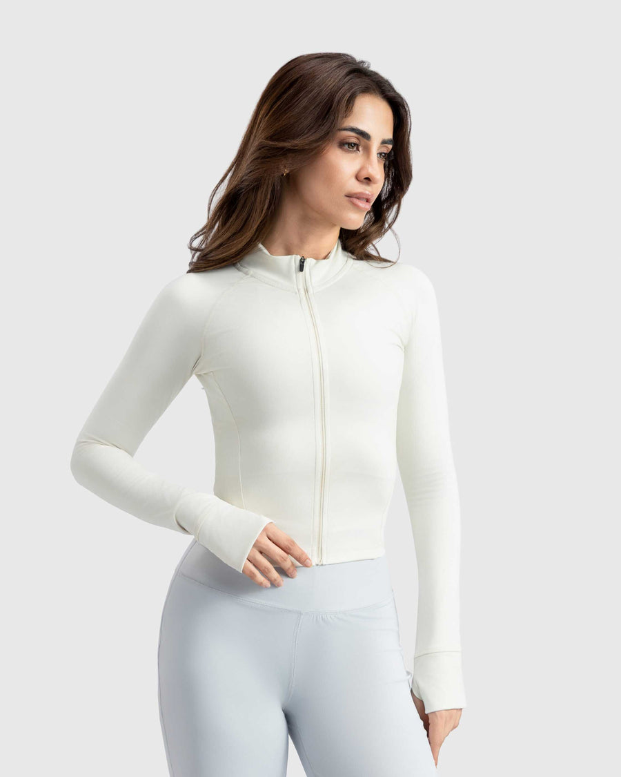Enhanced Cropped Sculpt Jacket