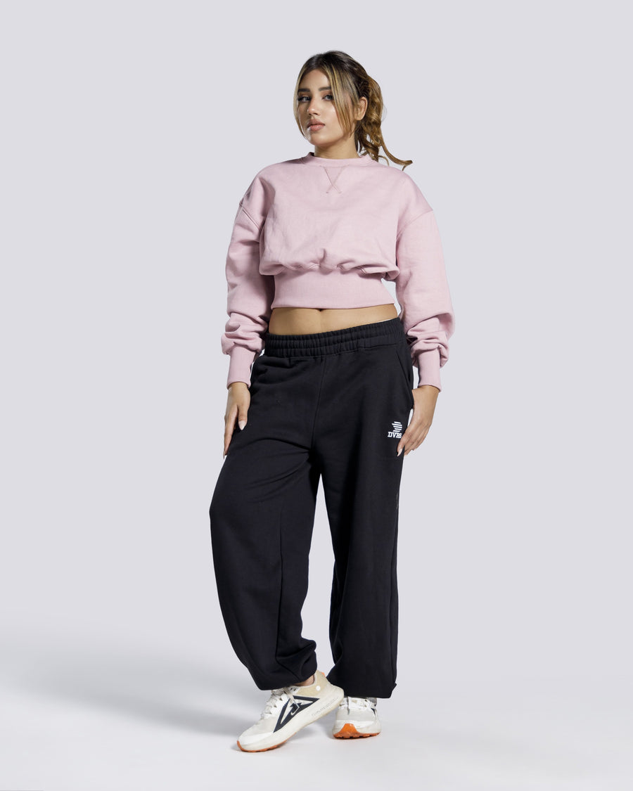 CLINCHED CROPPED SWEATSHIRT