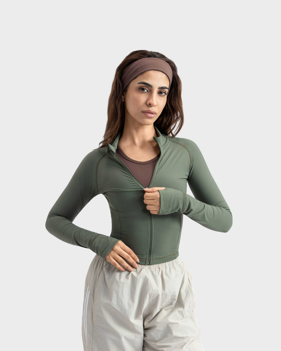 Enhanced Cropped Sculpt Jacket