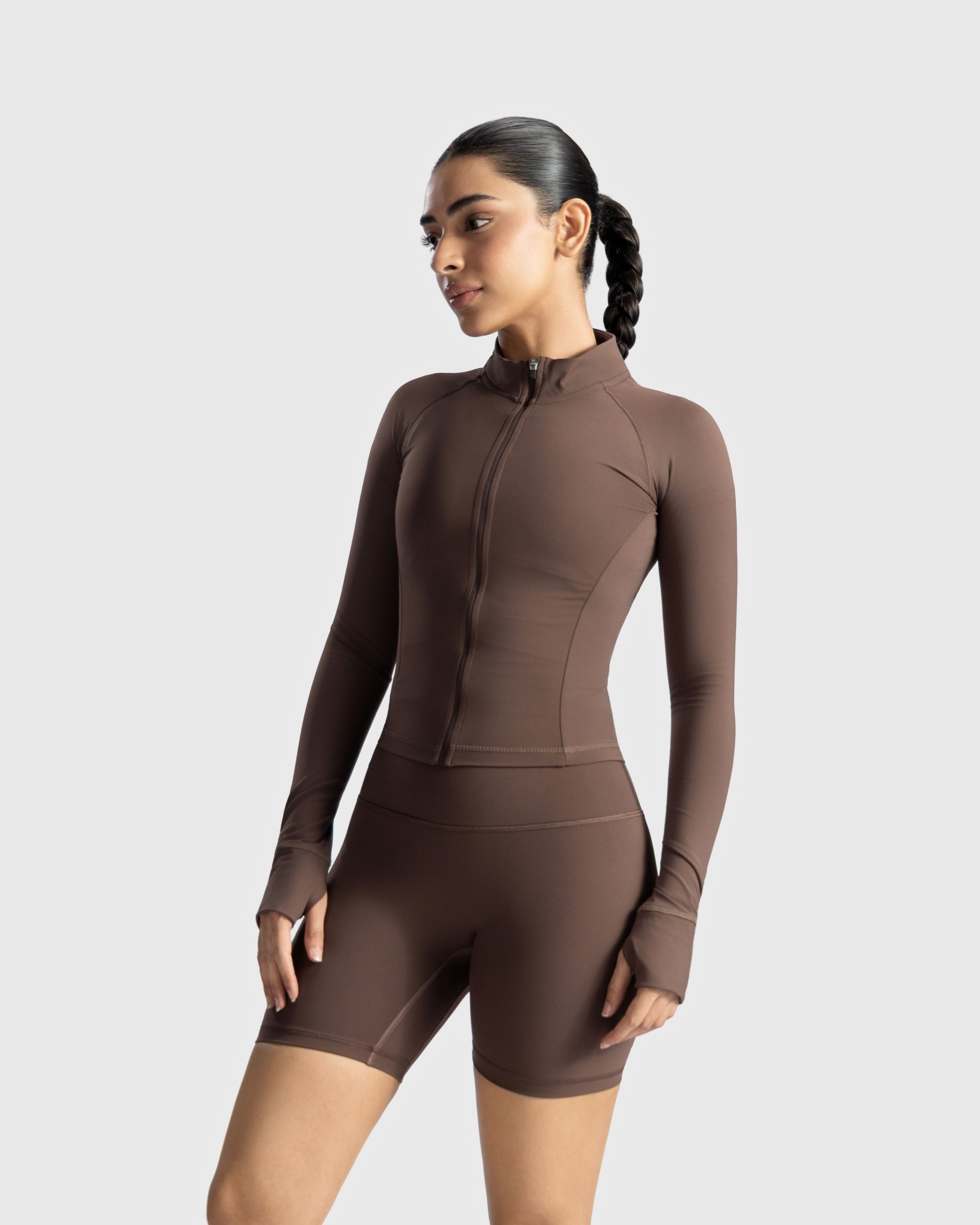 Enhanced Cropped Sculpt Jacket