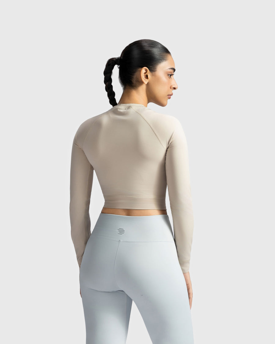 Full Sleeve Performance Crop Top