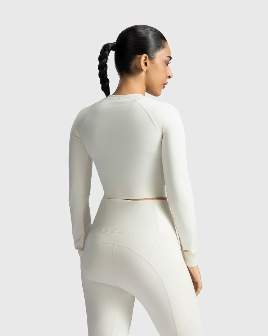 Full Sleeve Performance Crop Top