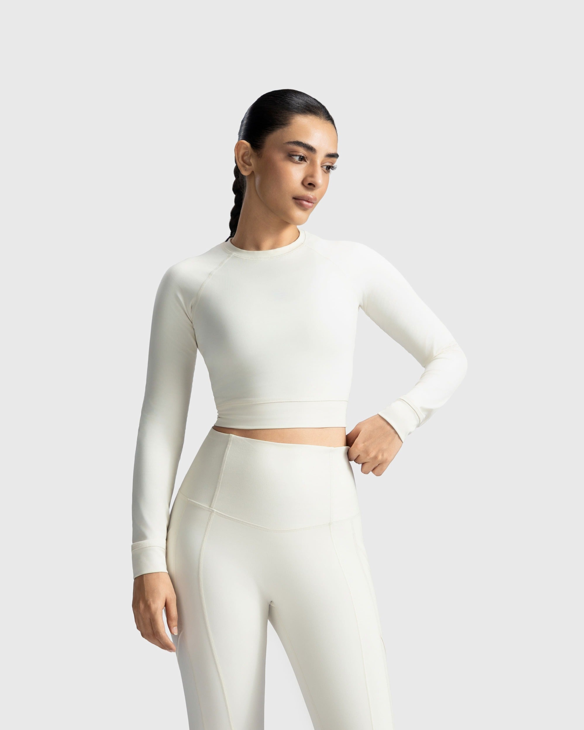 Full Sleeve Performance Crop Top