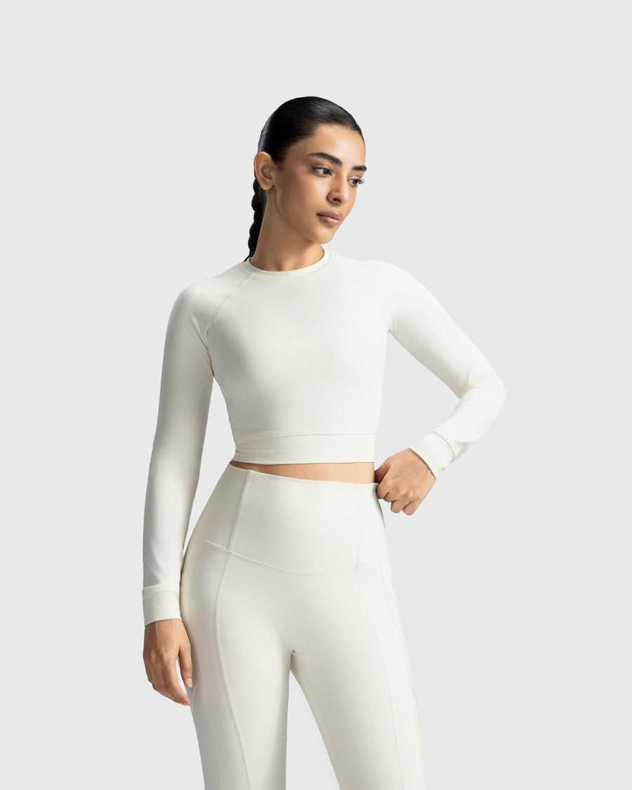 Full Sleeve Performance Crop Top