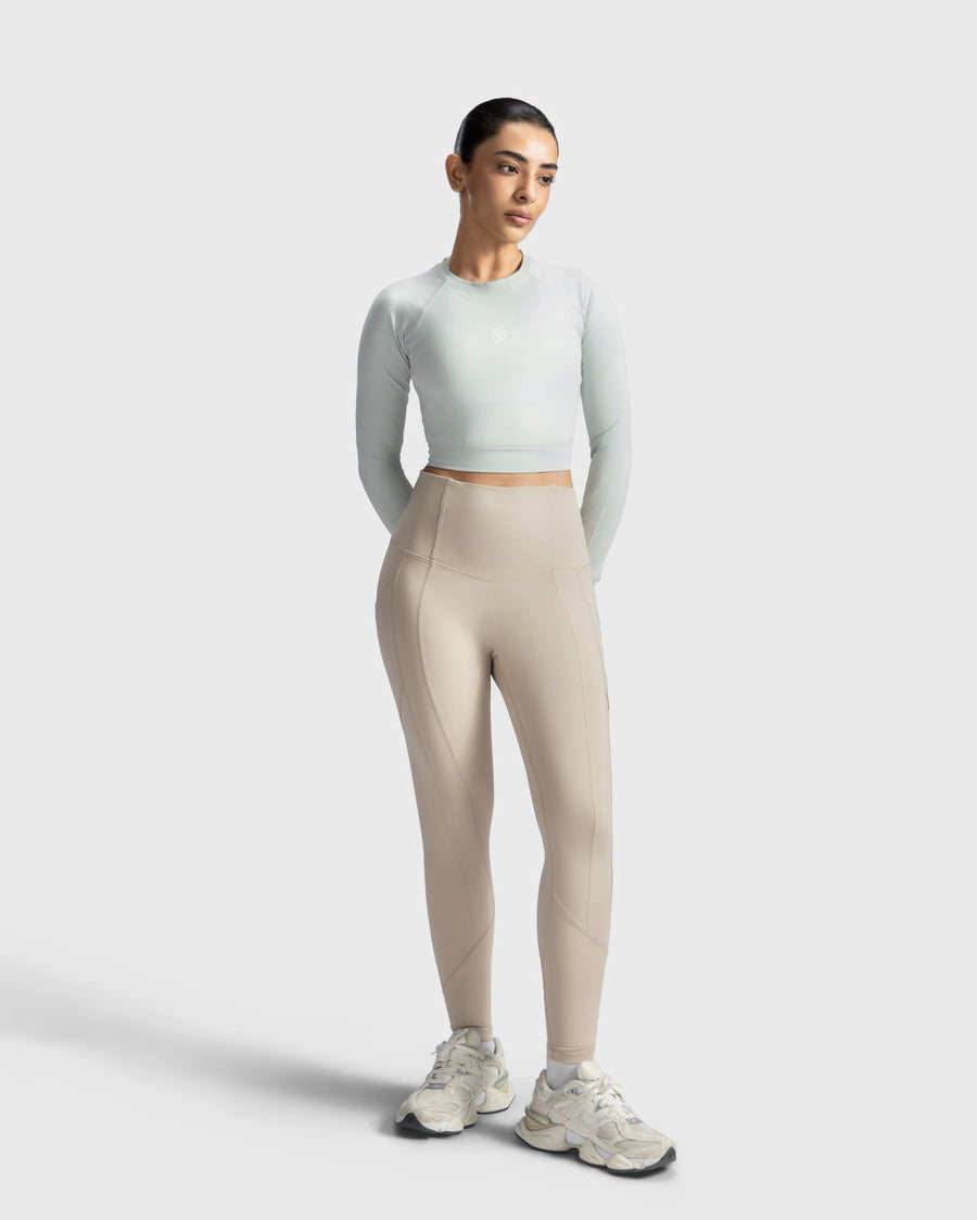 Full Sleeve Performance Crop Top
