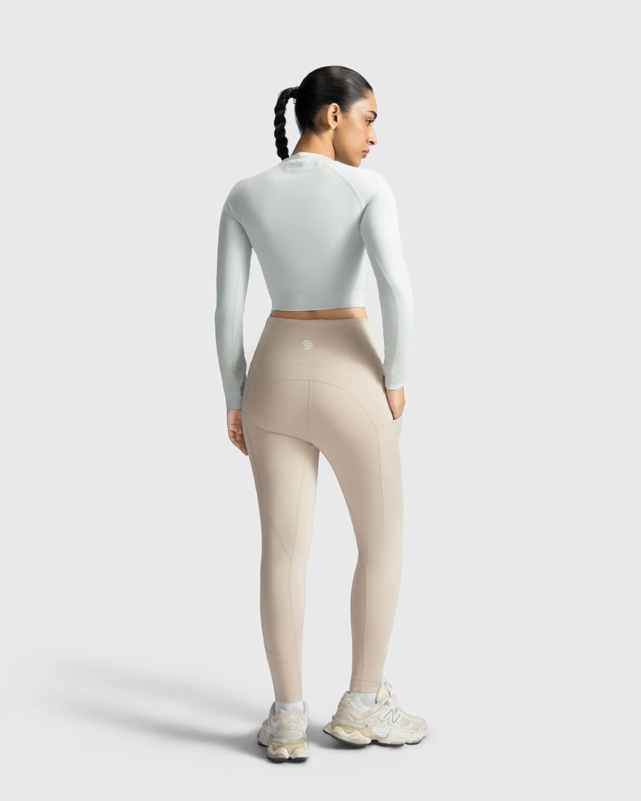 Full Sleeve Performance Crop Top