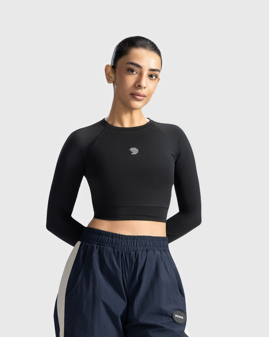 Full Sleeve Performance Crop Top