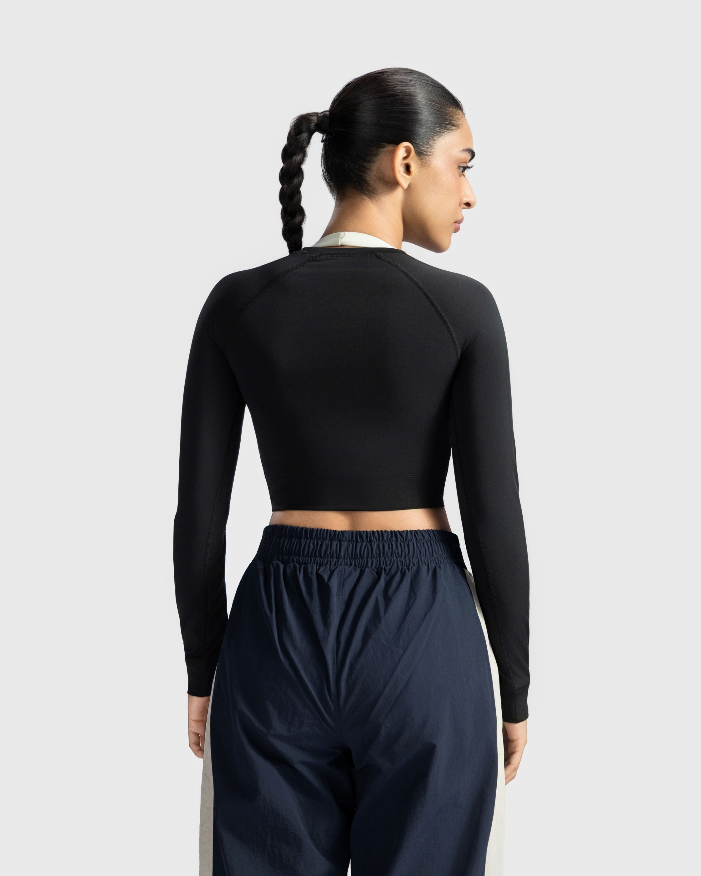 Full Sleeve Performance Crop Top
