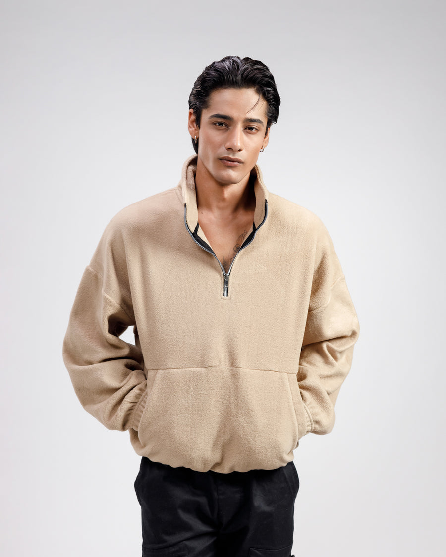 HALF ZIP PULLOVER SWEATSHIRT