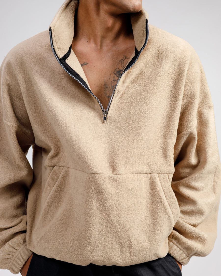 HALF ZIP PULLOVER SWEATSHIRT