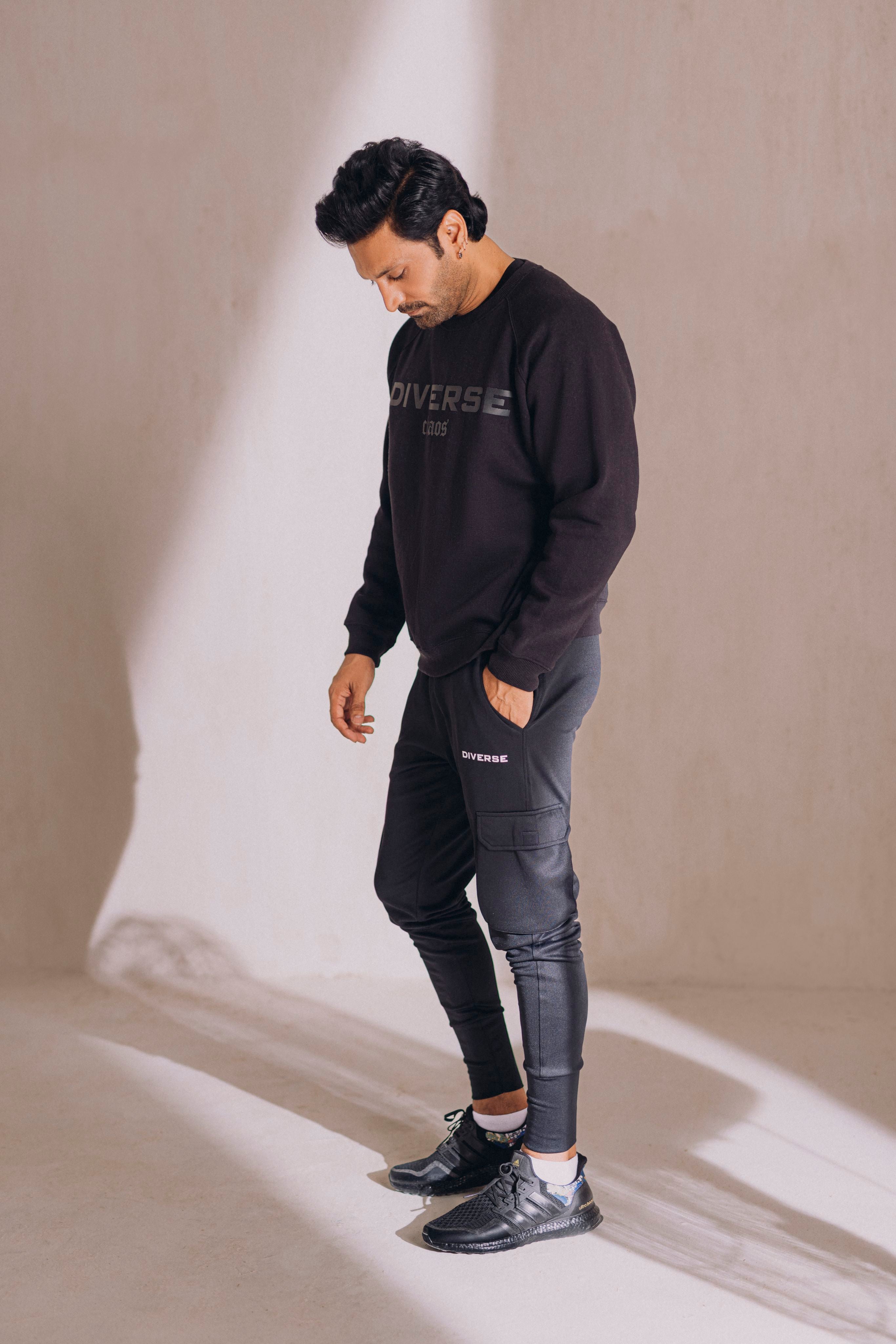 Diverse Oversize Sweatshirt Black