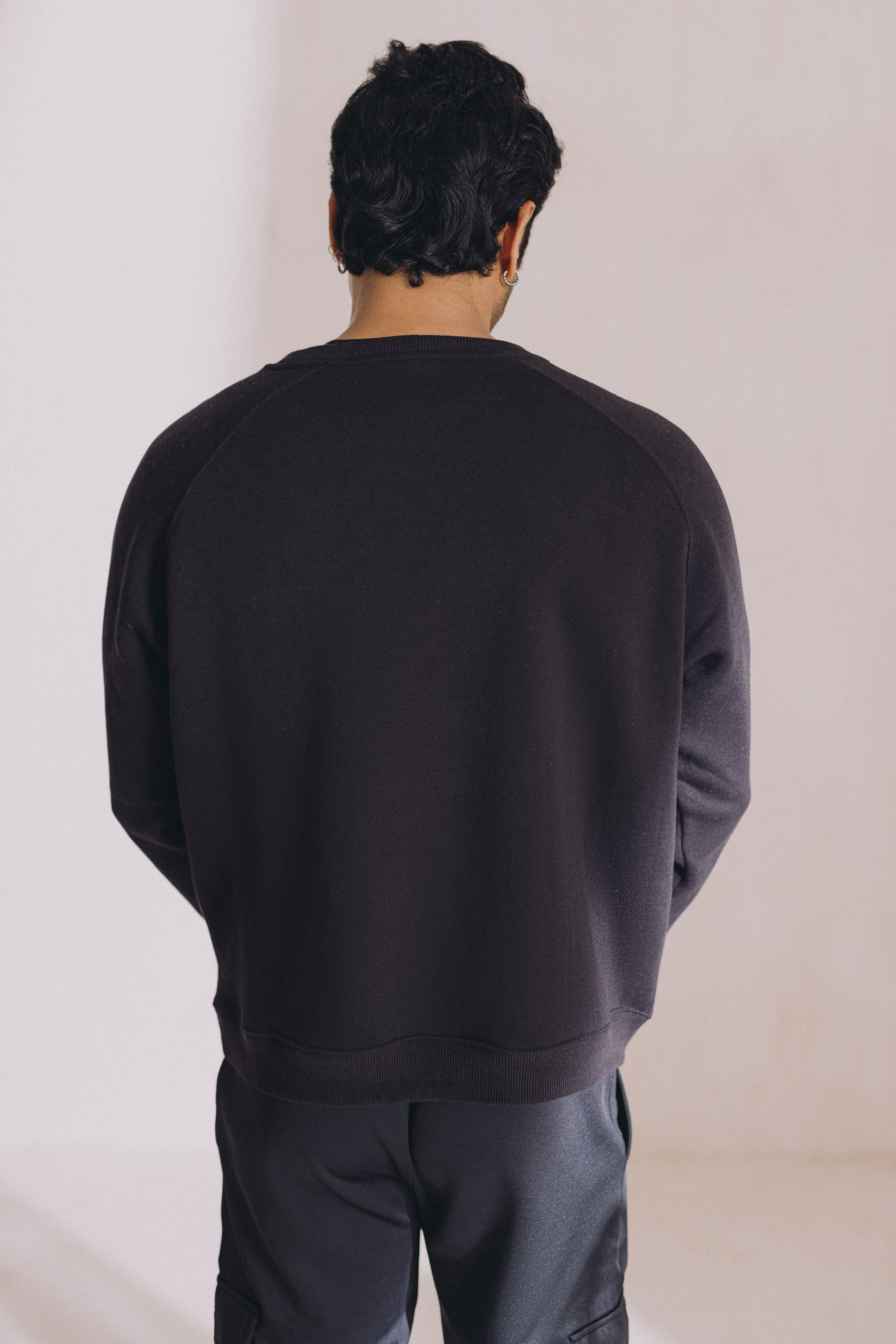 Diverse Oversize Sweatshirt Black