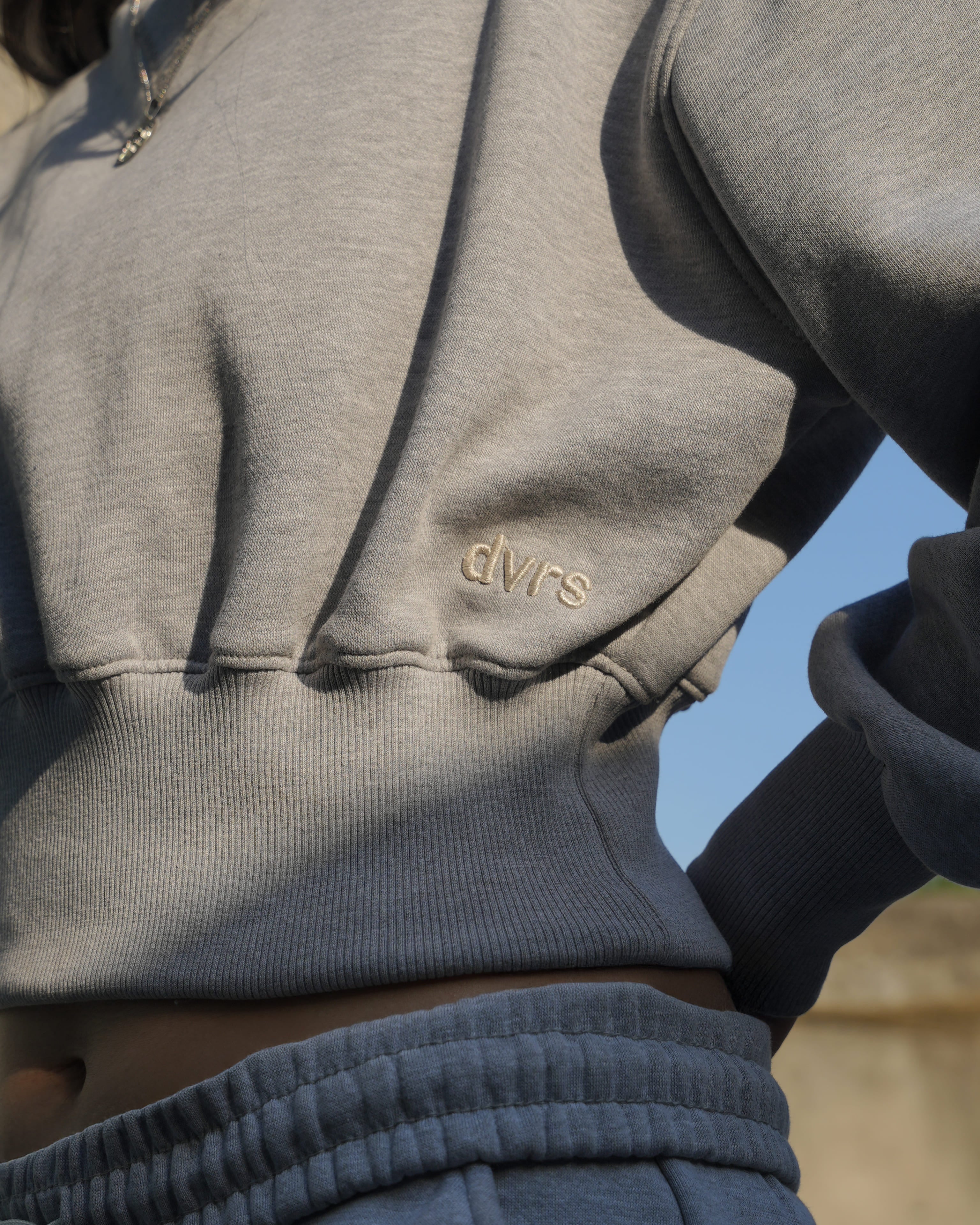 Cinched Cropped Sweatshirt