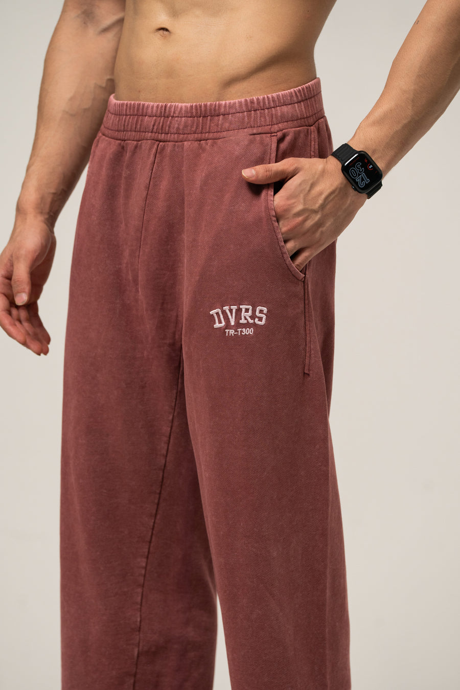 ACID WASHED STRAIGHT LEG JOGGERS