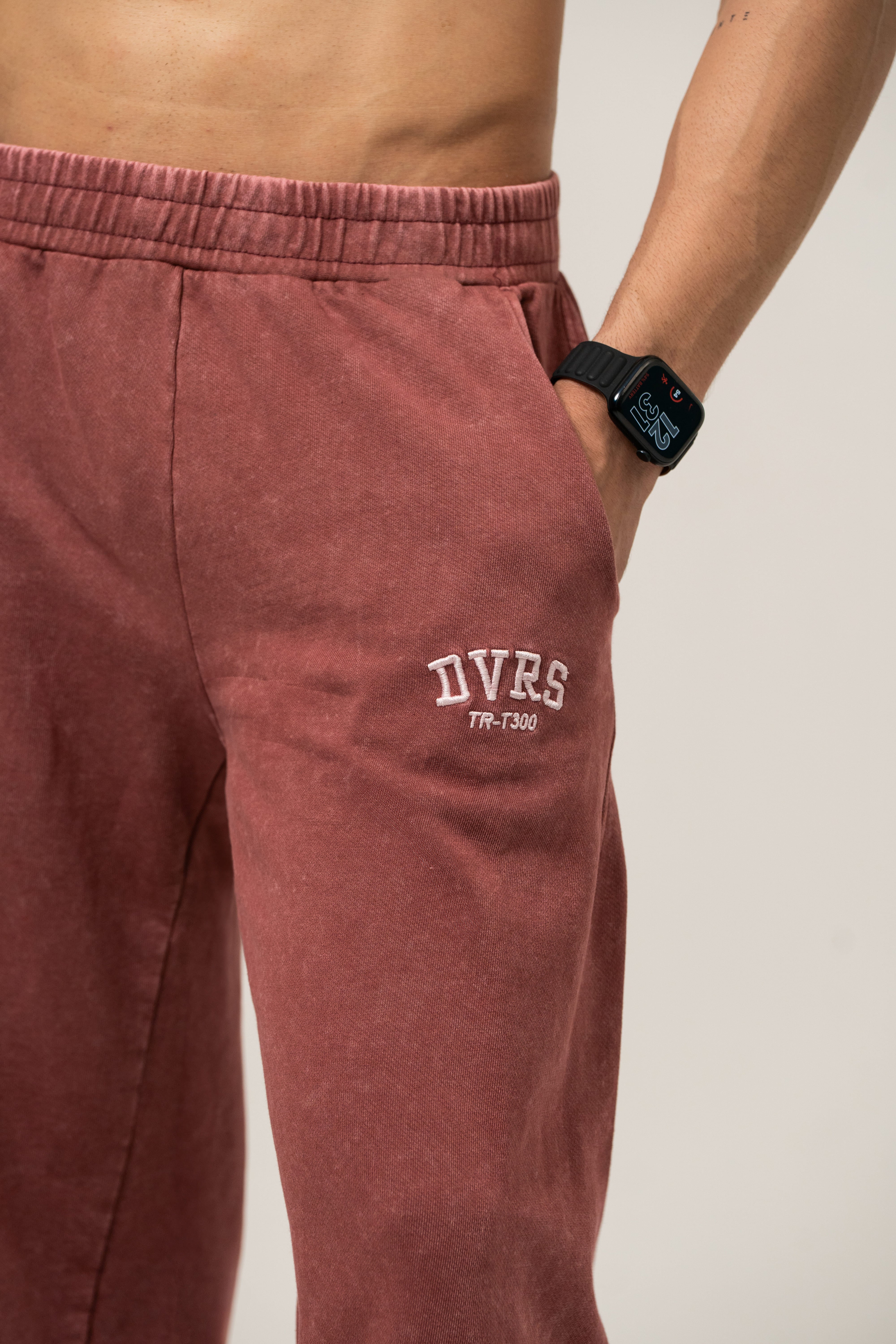 ACID WASHED STRAIGHT LEG JOGGERS