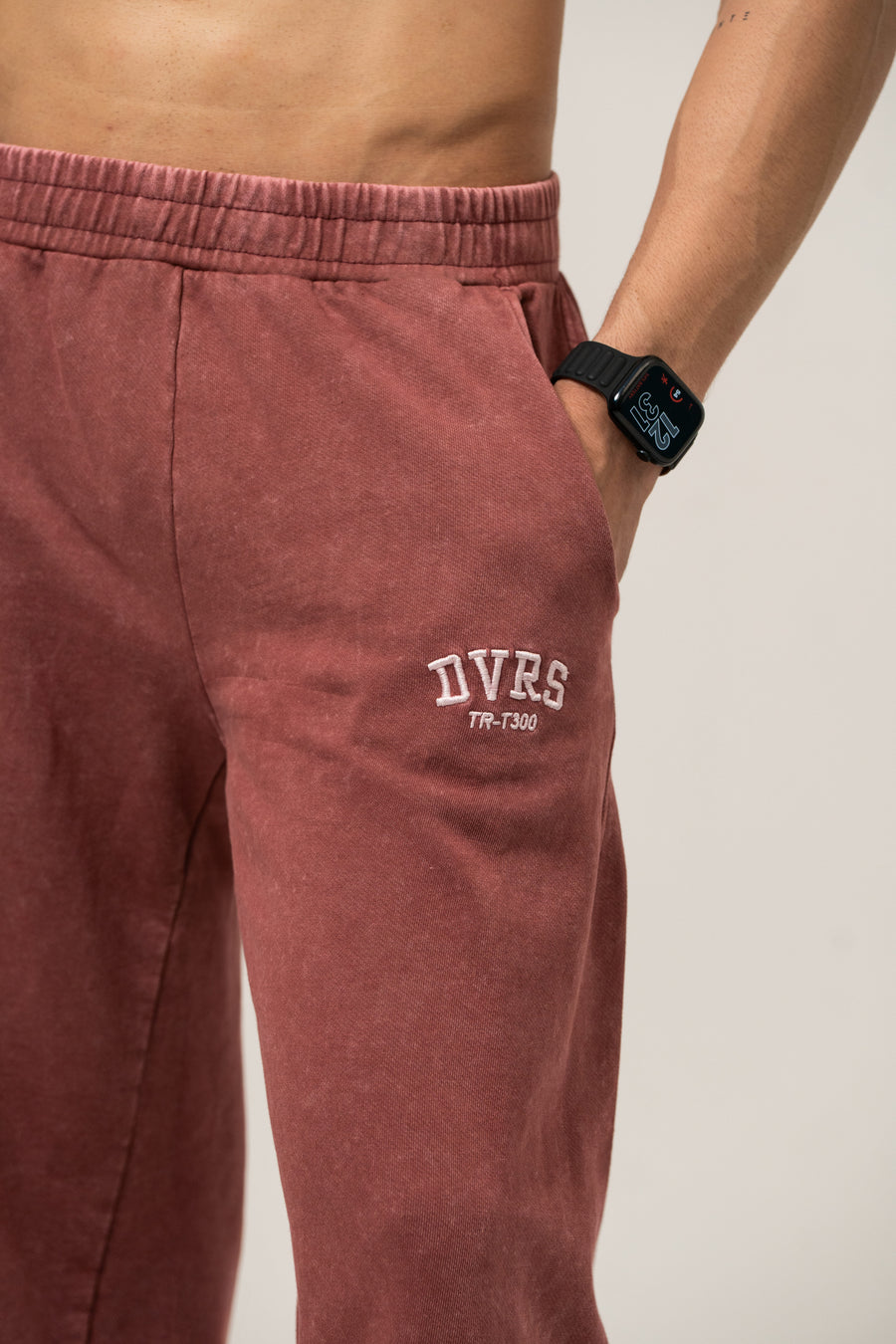 ACID WASHED STRAIGHT LEG JOGGERS