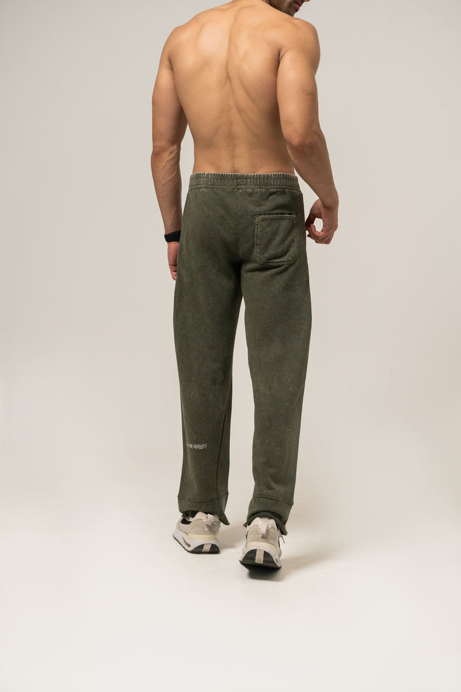 ACID WASHED STRAIGHT LEG JOGGERS
