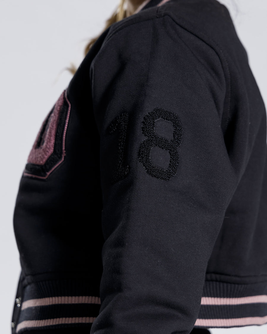 CROPPED VARSITY JACKET