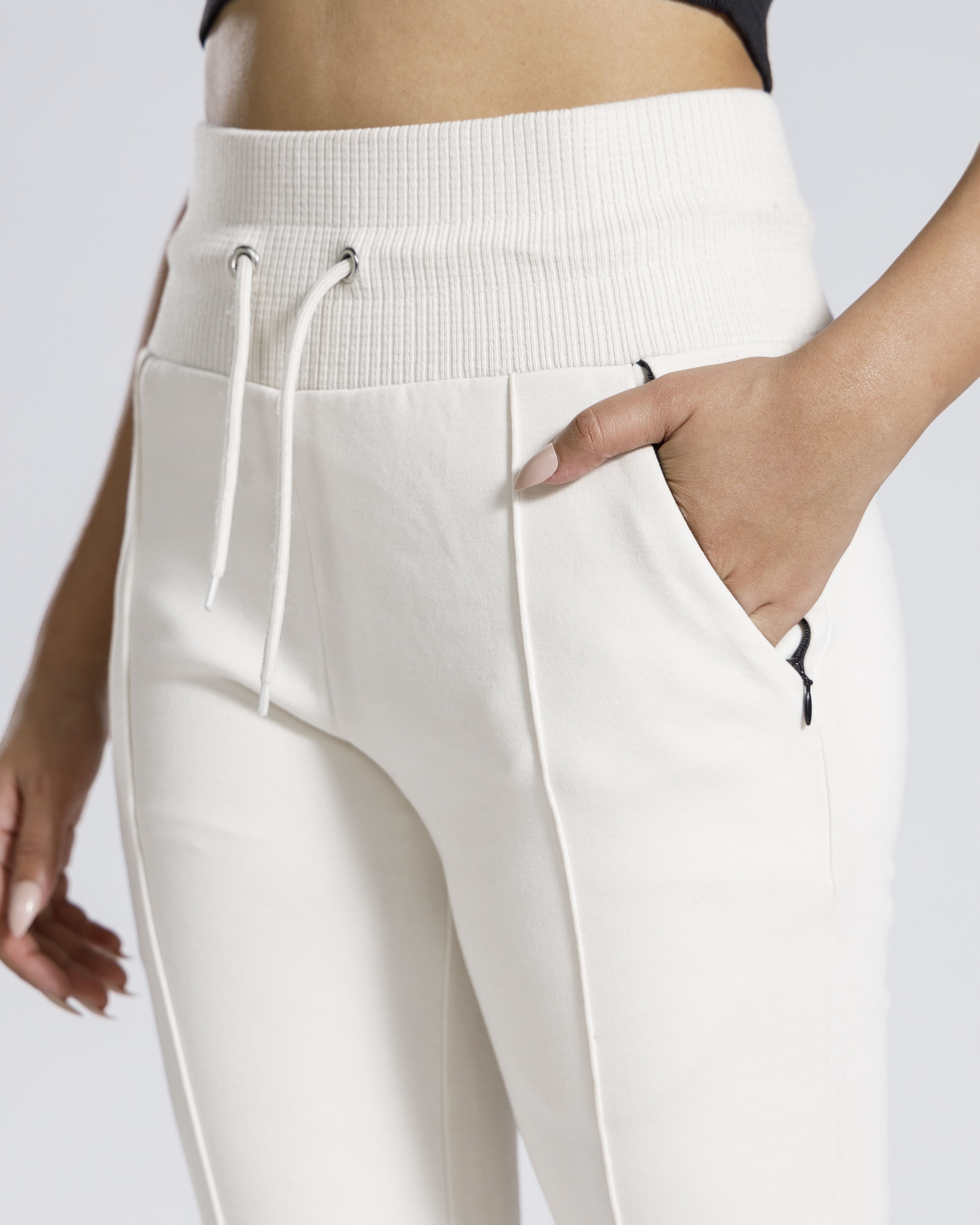 INTERLOCK FLARED SWEATPANTS
