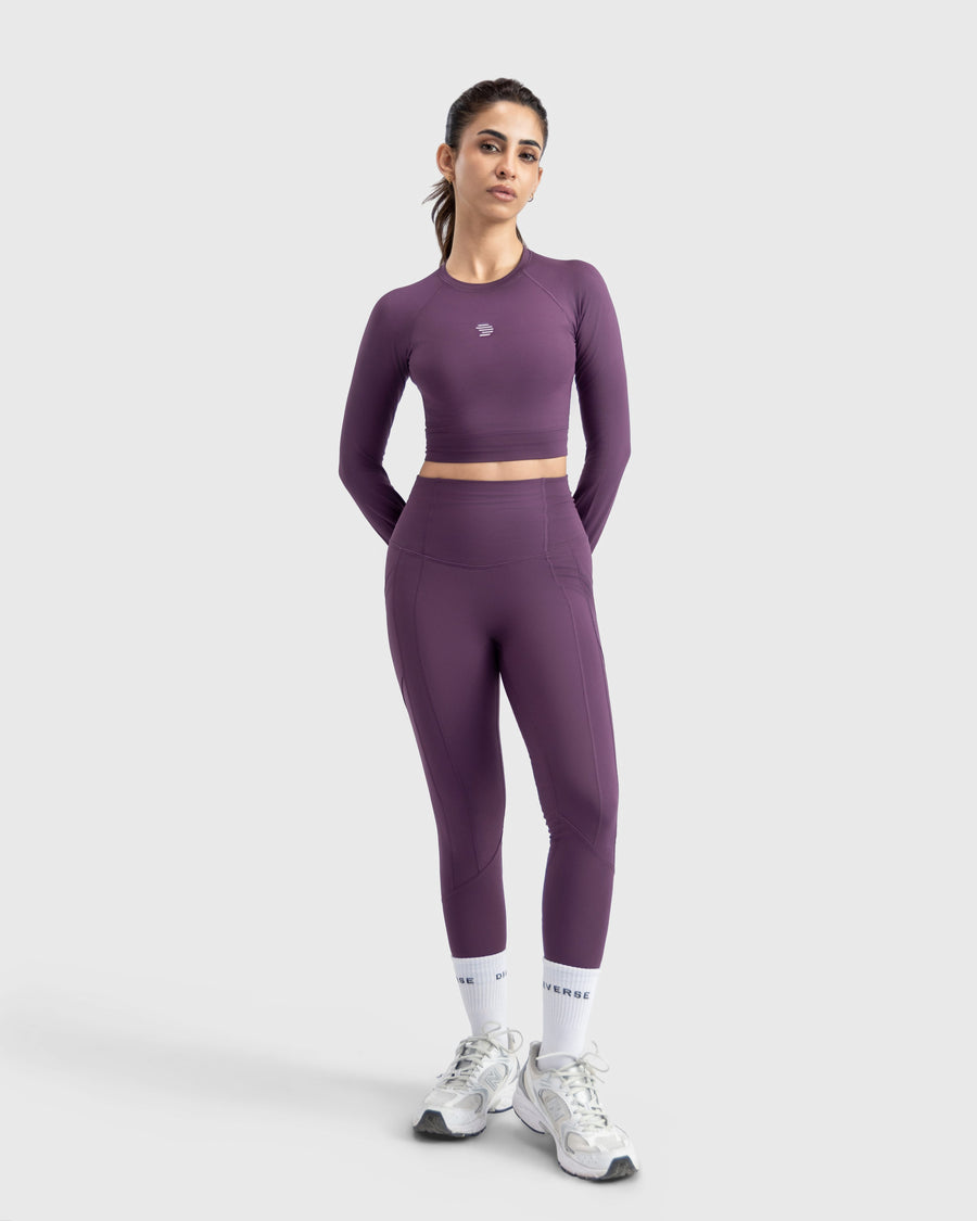 Full Sleeve Performance Crop Top