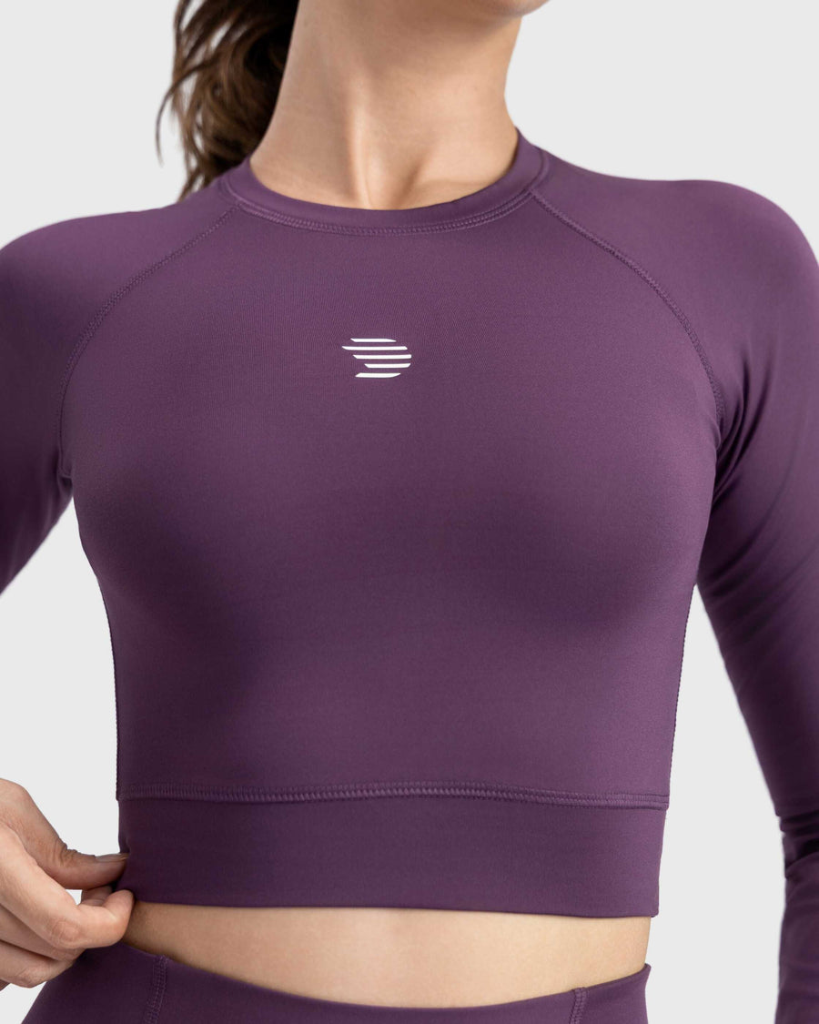 Full Sleeve Performance Crop Top