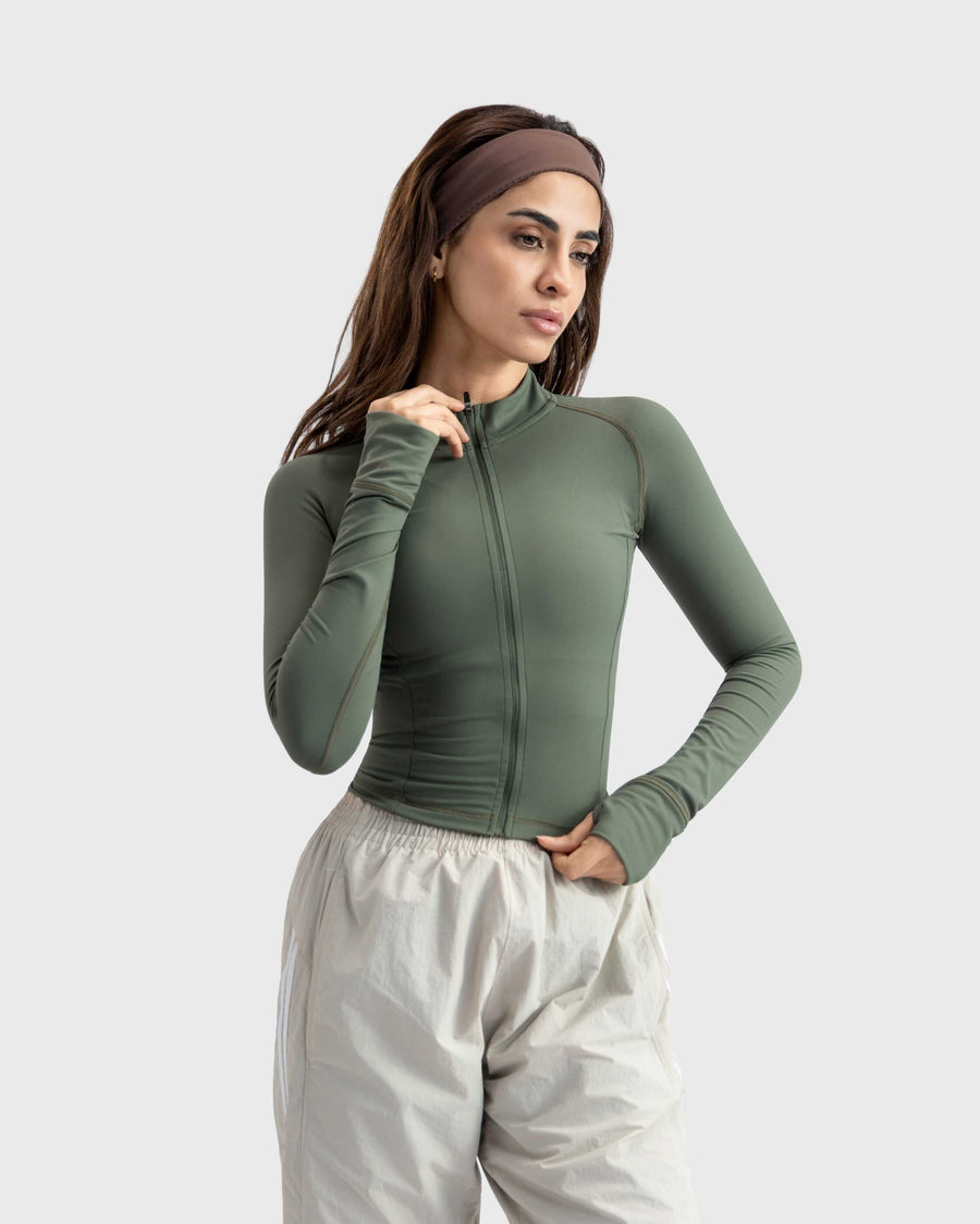 Enhanced Cropped Sculpt Jacket