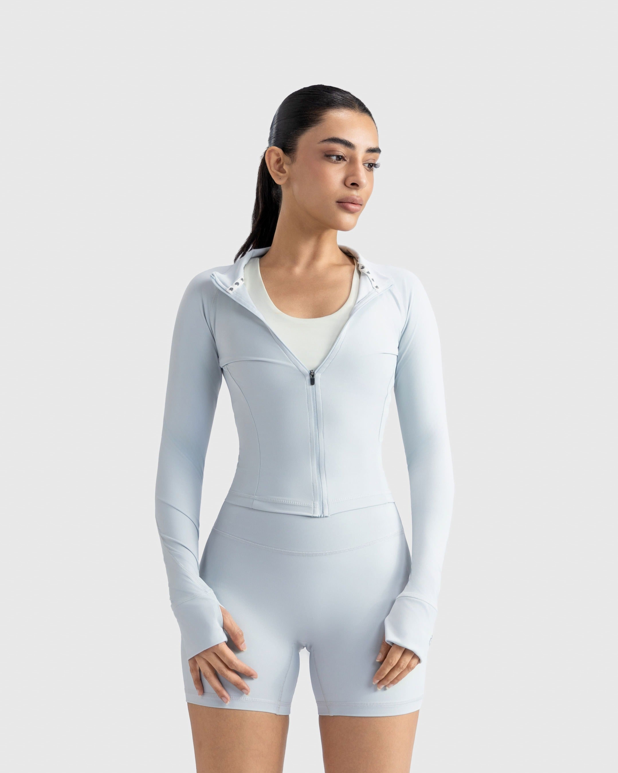 Enhanced Cropped Sculpt Jacket