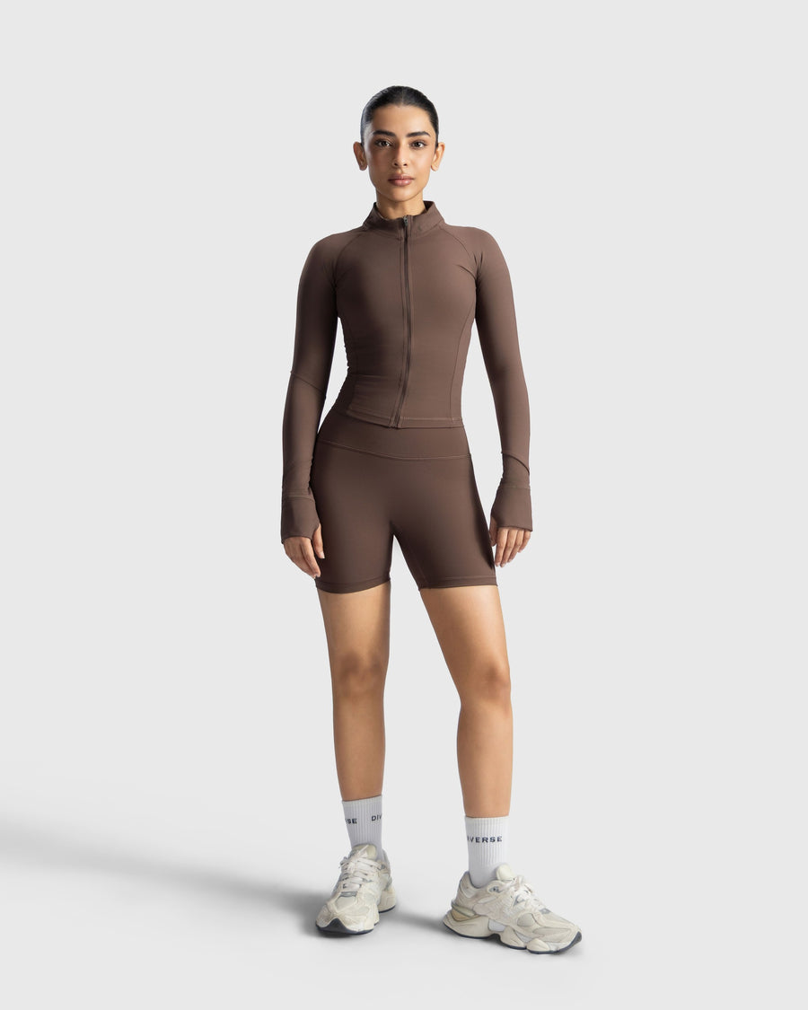 Enhanced Cropped Sculpt Jacket