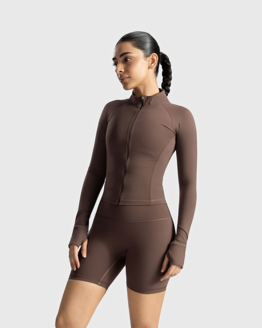Enhanced Cropped Sculpt Jacket