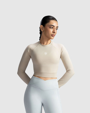 Full Sleeve Performance Crop Top