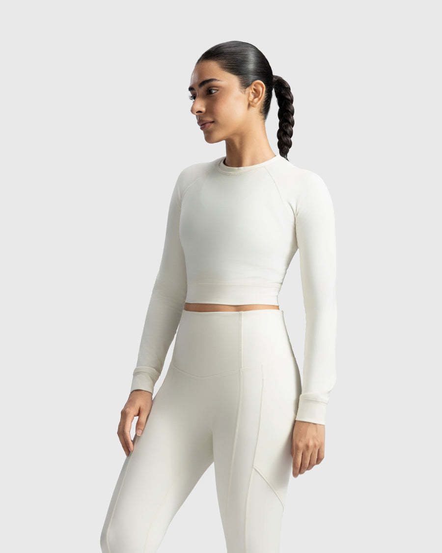 Full Sleeve Performance Crop Top