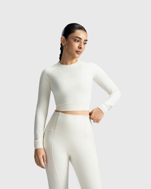 Full Sleeve Performance Crop Top