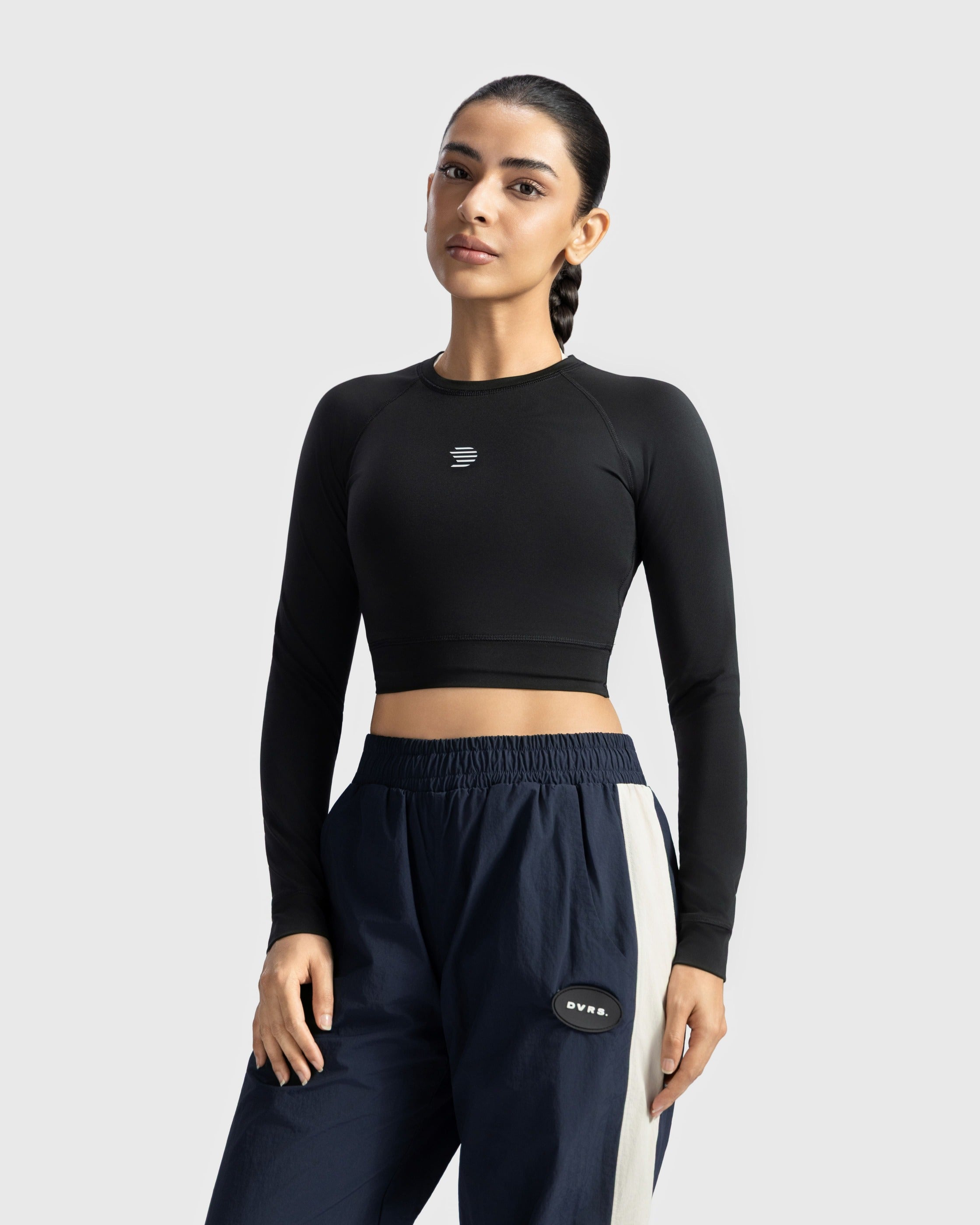 Full Sleeve Performance Crop Top