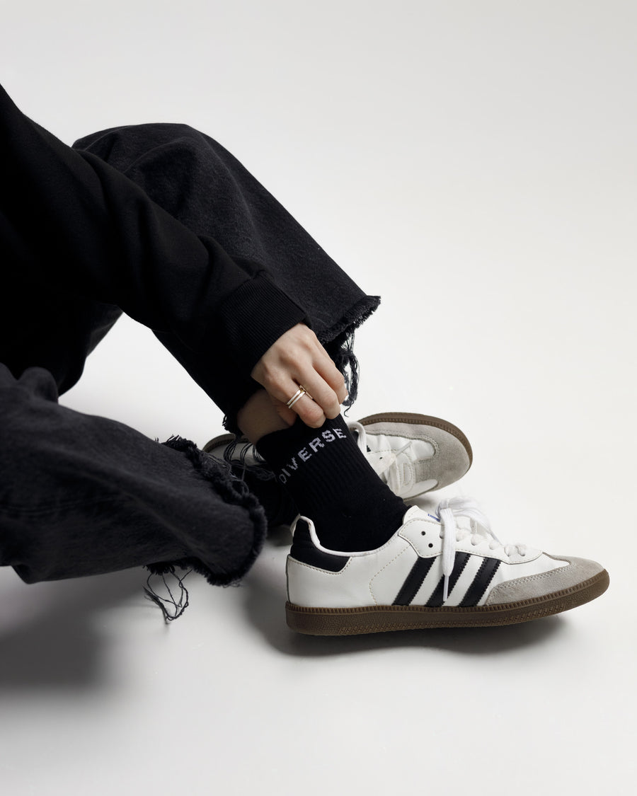 Black Crew socks