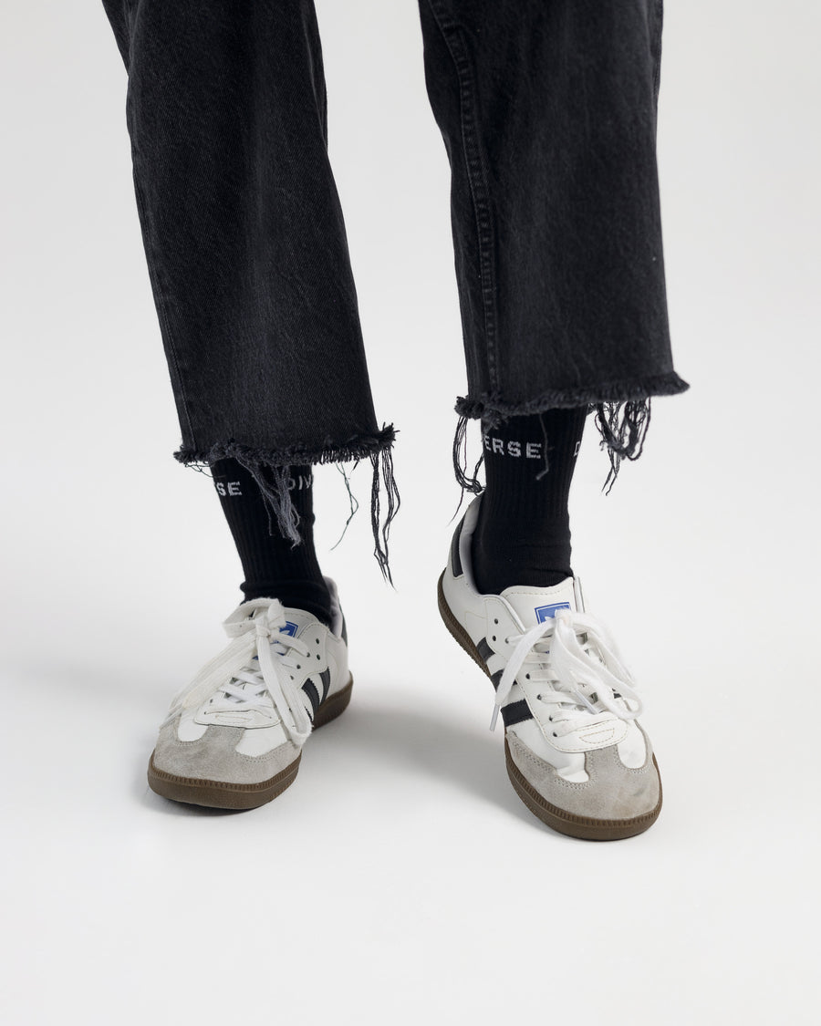 Black Crew socks
