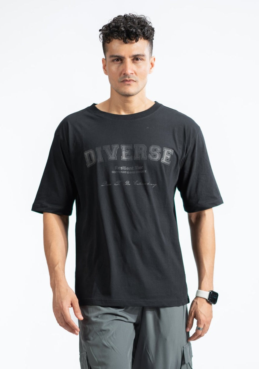 Over-sized Black T-shirt