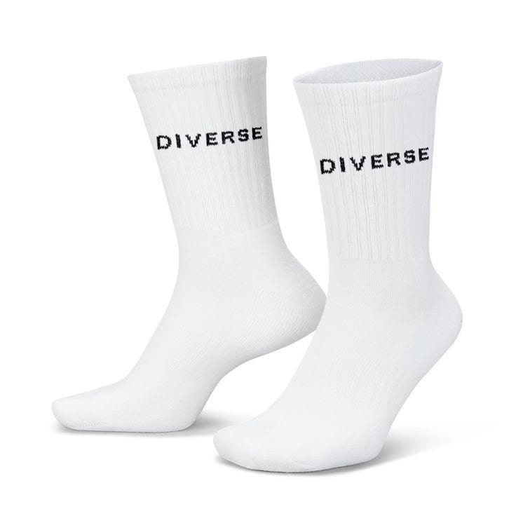 White Crew Socks