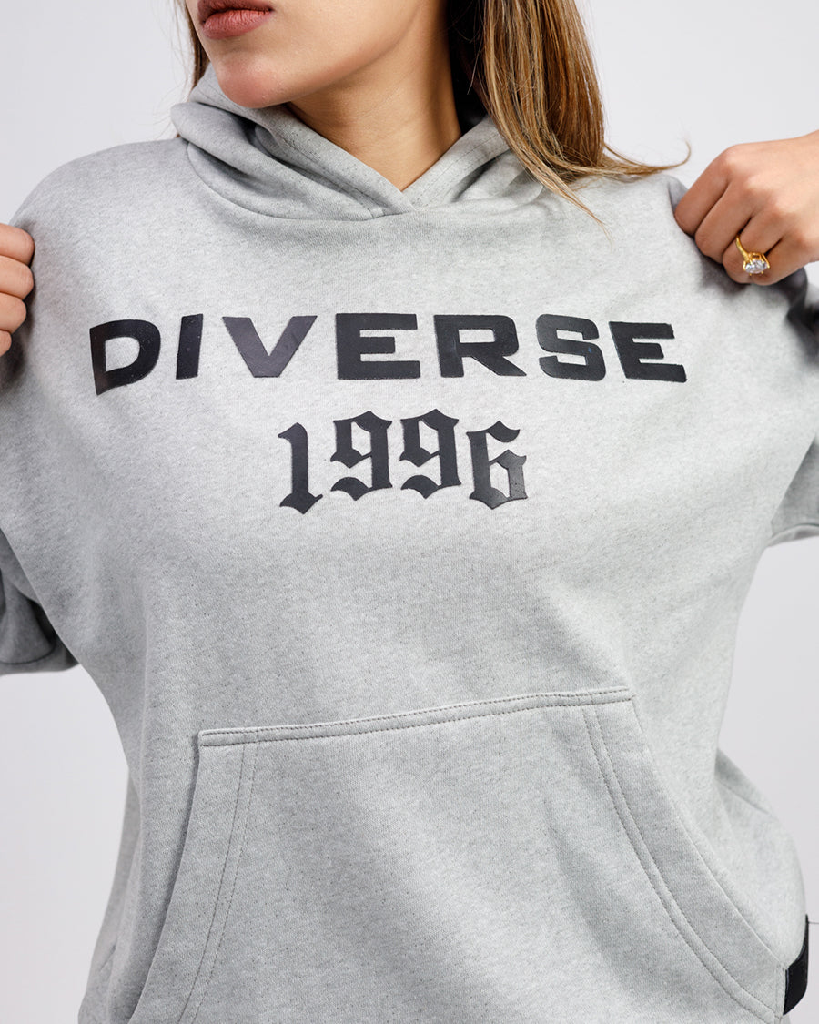 Diverse Oversized Hoodie Grey