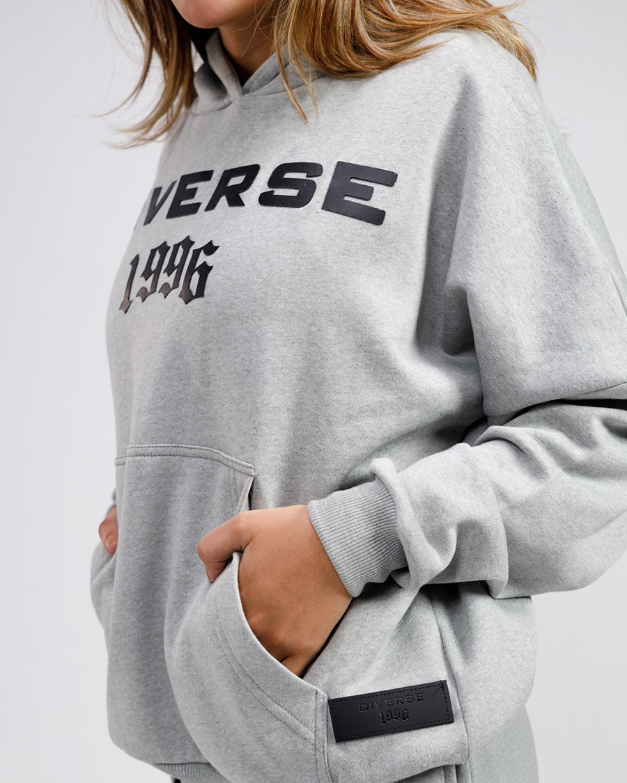 Diverse Oversized Hoodie Grey