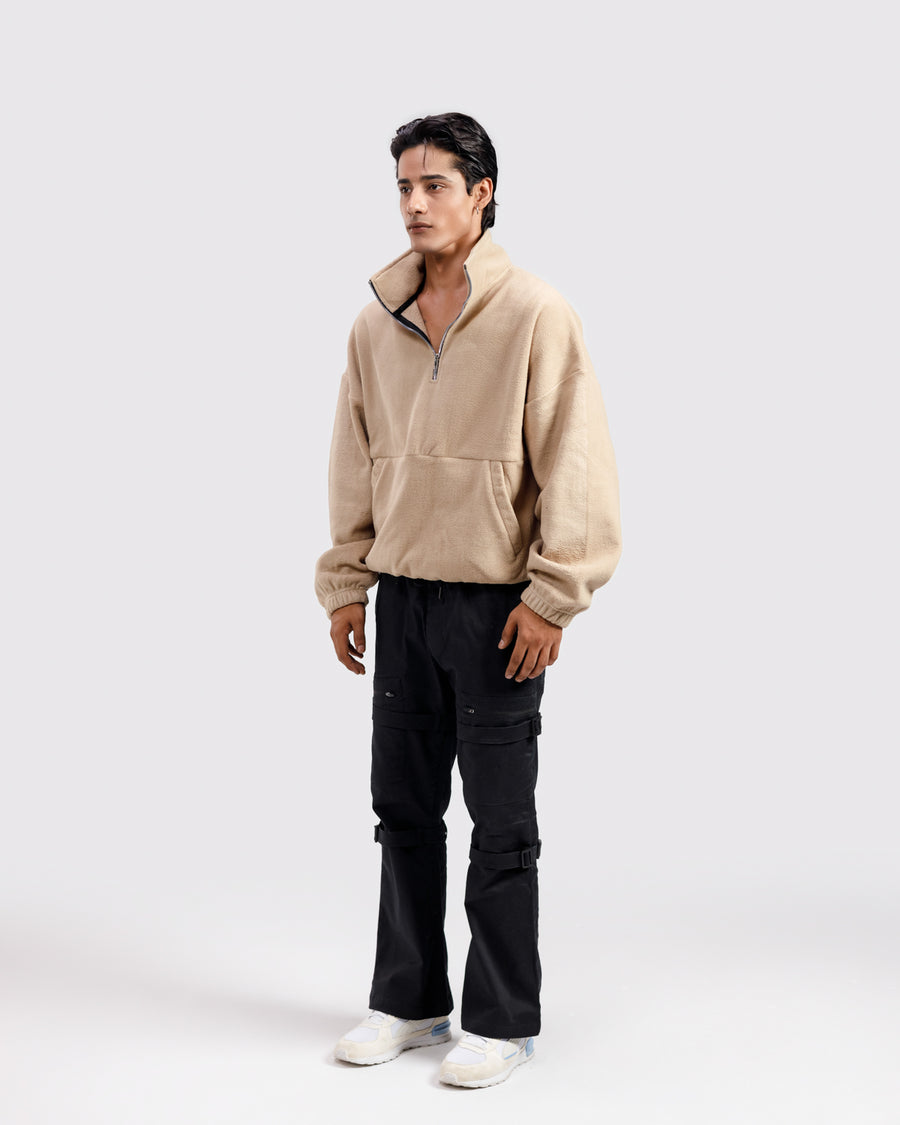HALF ZIP PULLOVER SWEATSHIRT