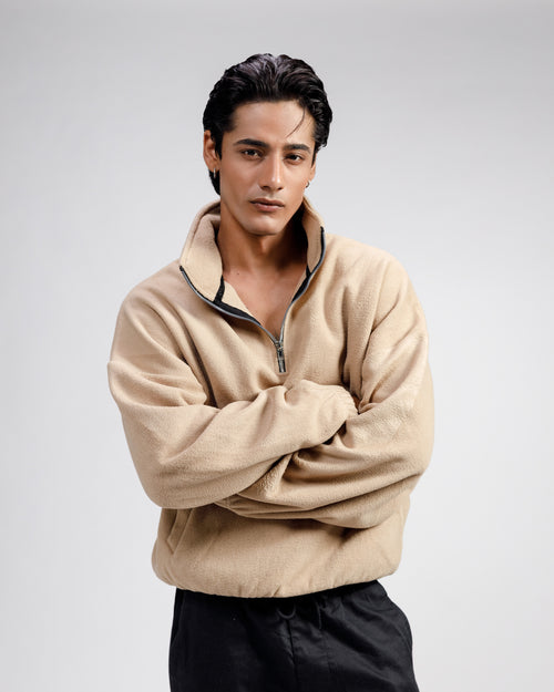 HALF ZIP PULLOVER SWEATSHIRT