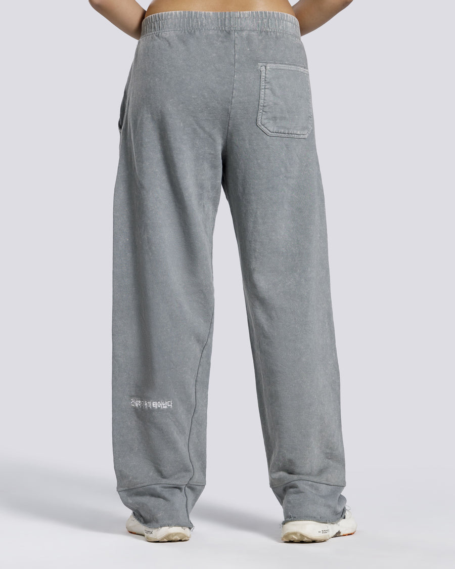 WASHED STRAIGHT LEG TROUSER