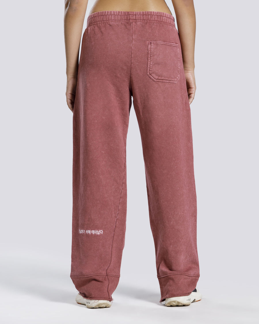 WASHED STRAIGHT LEG TROUSER