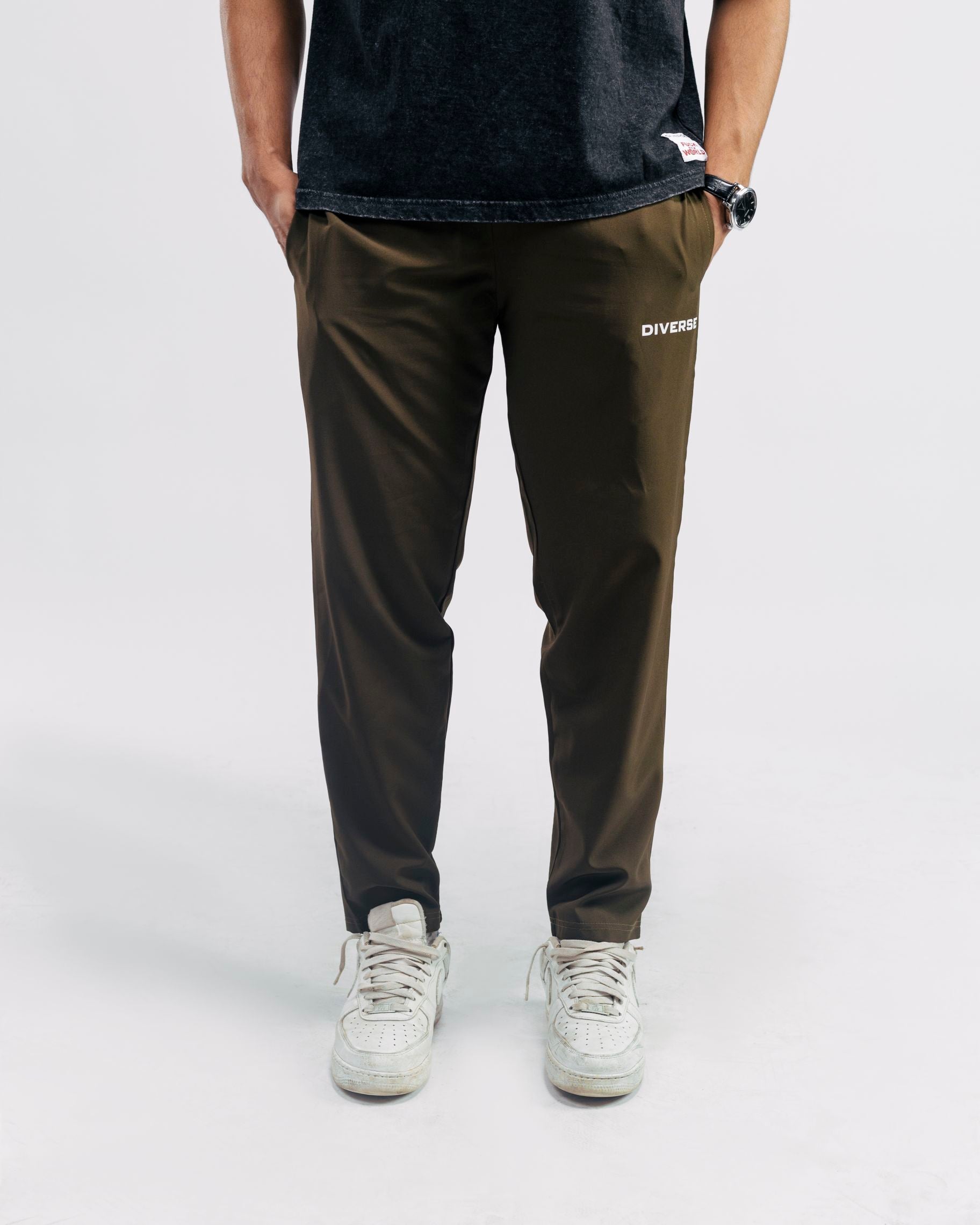 Fitted Tech Trouser Olive