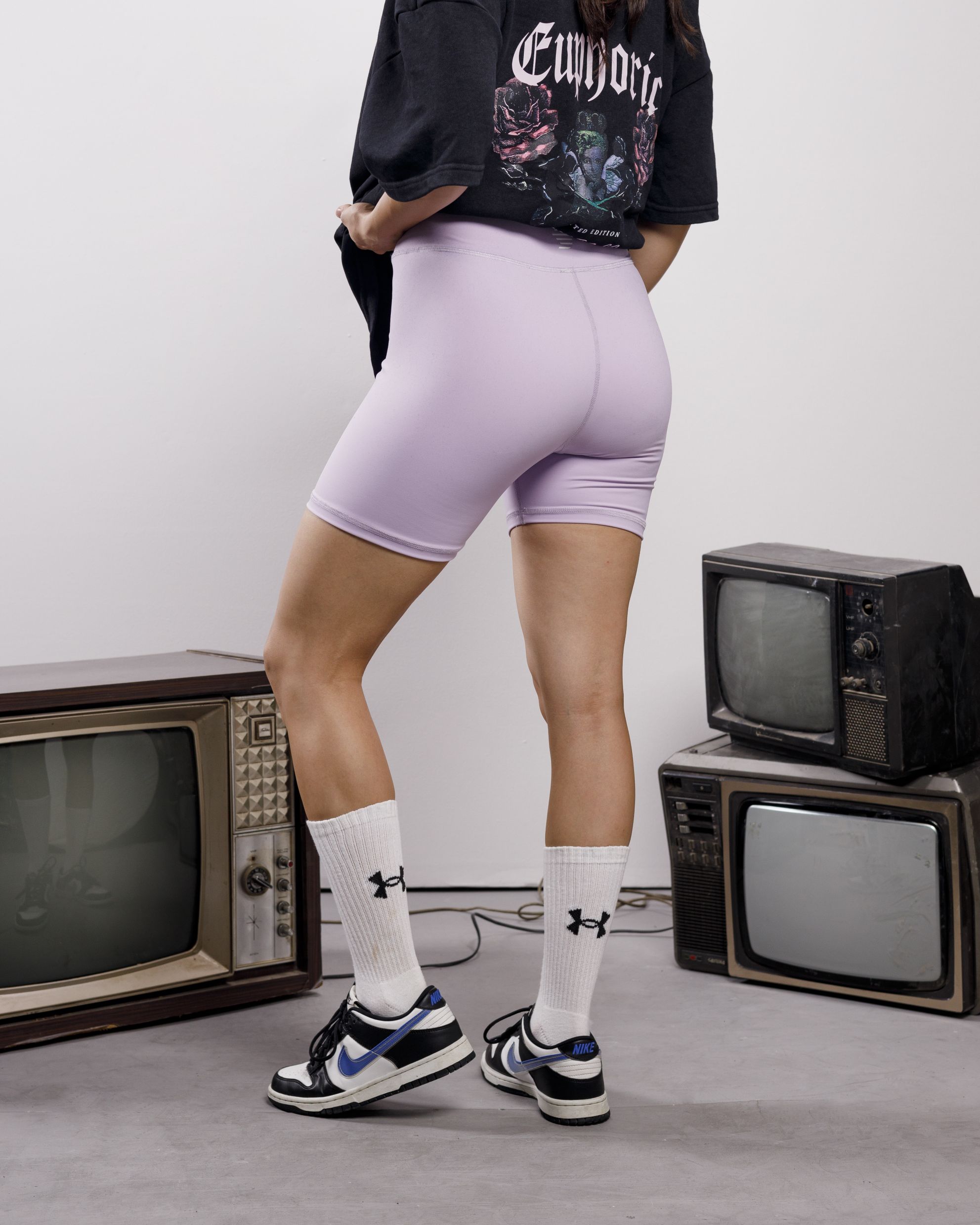 Lilac Biker Shorts