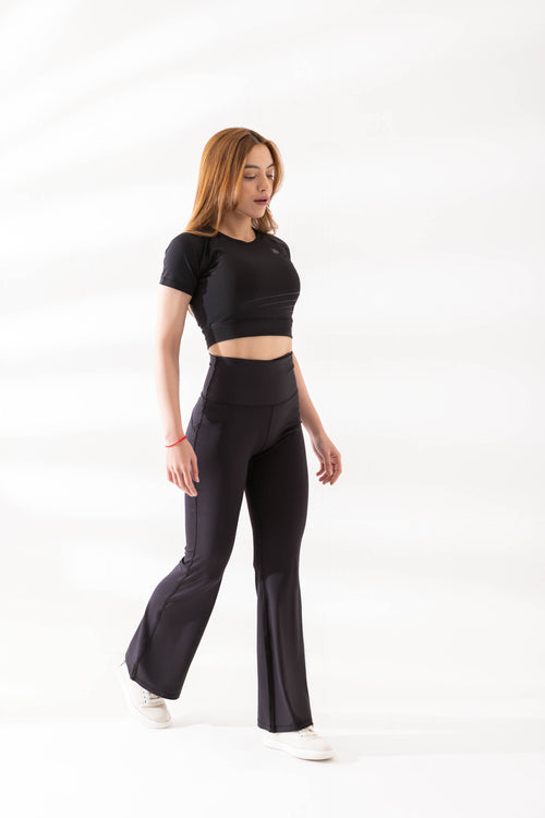 SERAPHIC CLASSIC FLARE LEG TROUSERS