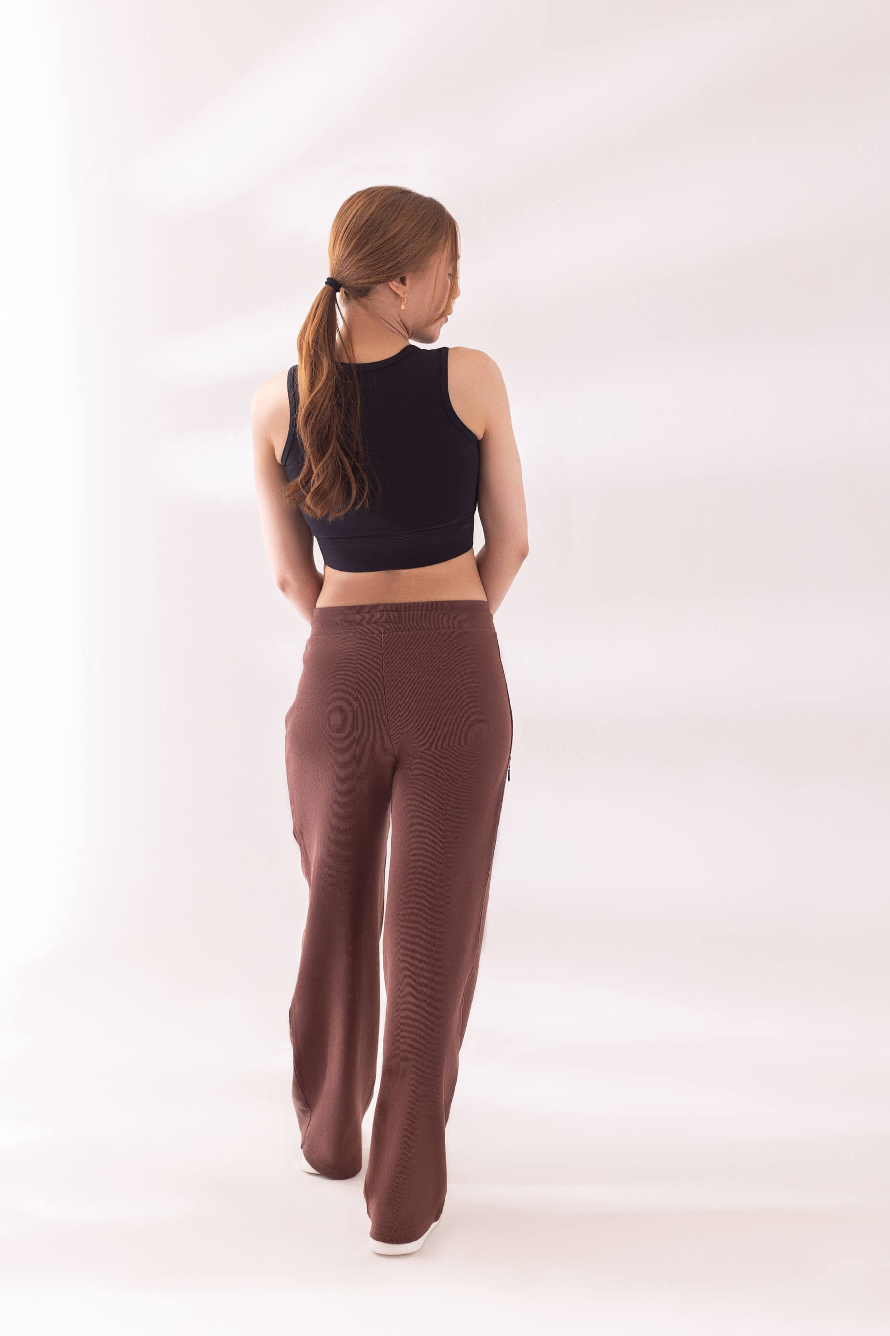 Feyre Classic Flared Trousers Brown