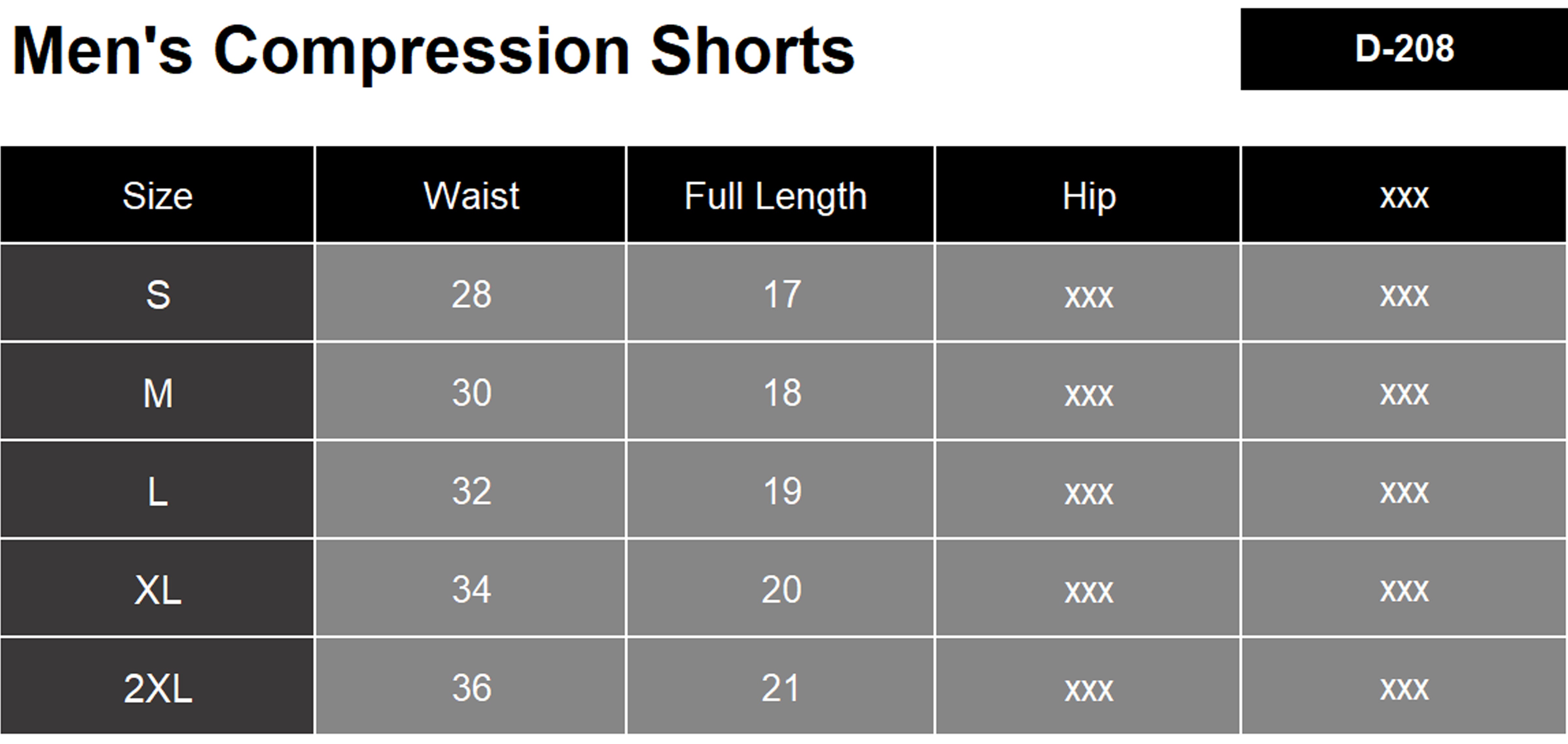 Compression Shorts Black